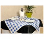 Llorca Mantel Desechable Cuadro Azul