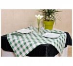 Llorca Mantel Desechable Cuadro Verde