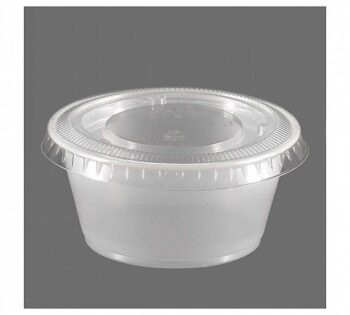 Salsera Catering con Tapa Plástico Transparente