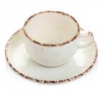 Güral Porselen Eo Side Taza y Platillo