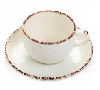 Güral Porselen Eo Side Taza y Platillo