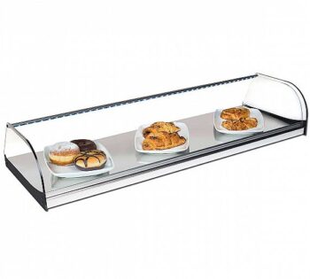 VG Vitrina Cristal Curvo Inox VC 1 Piso