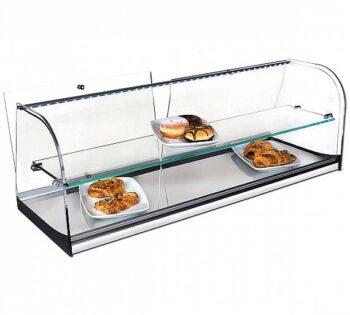 VG Vitrina Cristal Curvo Inox VCLP 2 Pisos