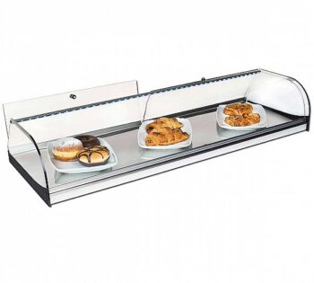 VG Vitrina Cristal Curvo Inox VCP 1 Piso