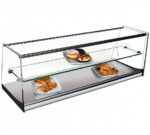 VG Vitrina Cristal Plano Inox VRL 2 Pisos