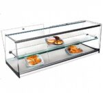 VG Vitrina Cristal Plano Inox VRLP 2 Pisos