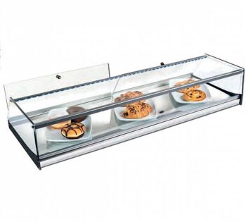 VG Vitrina Cristal Plano Inox VRP 1 Piso