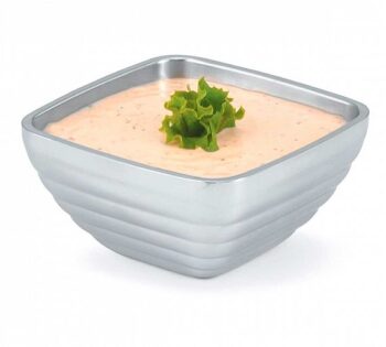 Vollrath Bol Doble Pared Estriado Cuadrado