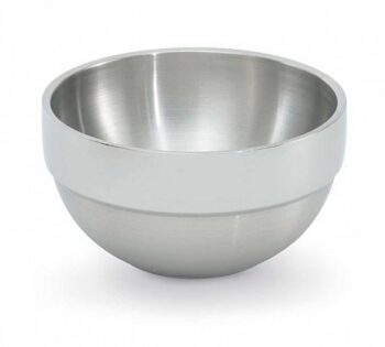 Vollrath Bol Doble Pared Redondo con Aro Brillante