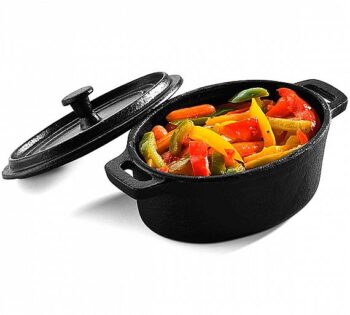 Pujadas Mini Fuente Oval Alta con Tapa