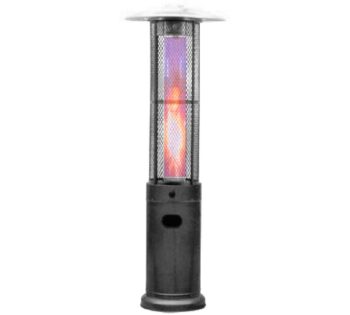 Britec Farola Calefactora Flamme Redonda Negra